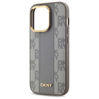 DKNY MagSafe dėklas iPhone 14 Pro – smėlinis
