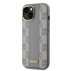 DKNY MagSafe dėklas iPhone 14 – smėlio spalvos