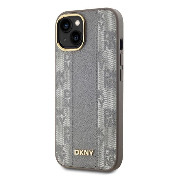 DKNY MagSafe dėklas iPhone 14 – smėlio spalvos