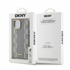 DKNY MagSafe dėklas iPhone 14 – smėlio spalvos