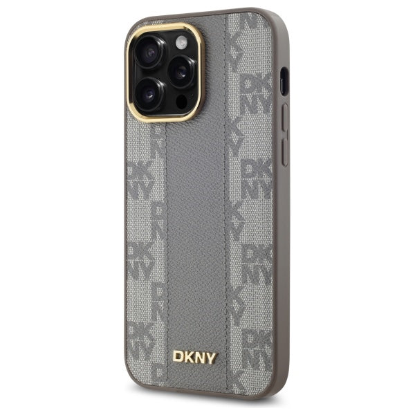DKNY MagSafe dėklas iPhone 14 Pro Max – smėlio