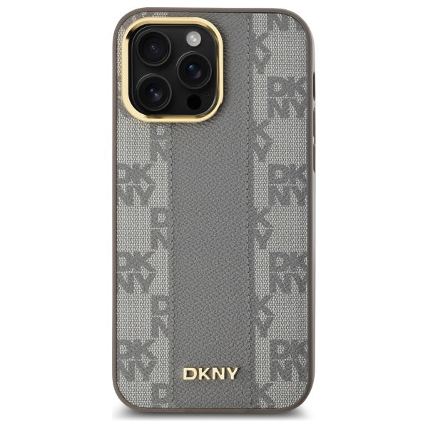 DKNY MagSafe dėklas iPhone 14 Pro Max – smėlio