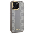 DKNY MagSafe dėklas iPhone 14 Pro Max – smėlio