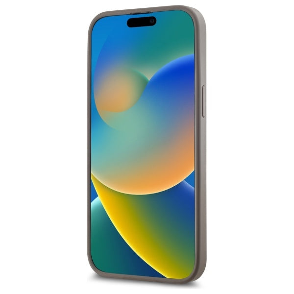DKNY MagSafe dėklas iPhone 14 Pro Max – smėlio