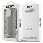 DKNY MagSafe dėklas iPhone 14 Pro Max – smėlio
