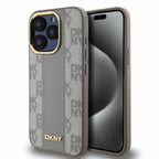 DKNY MagSafe dėklas iPhone 15 Pro – smėlio -- iPhone 15 Pro