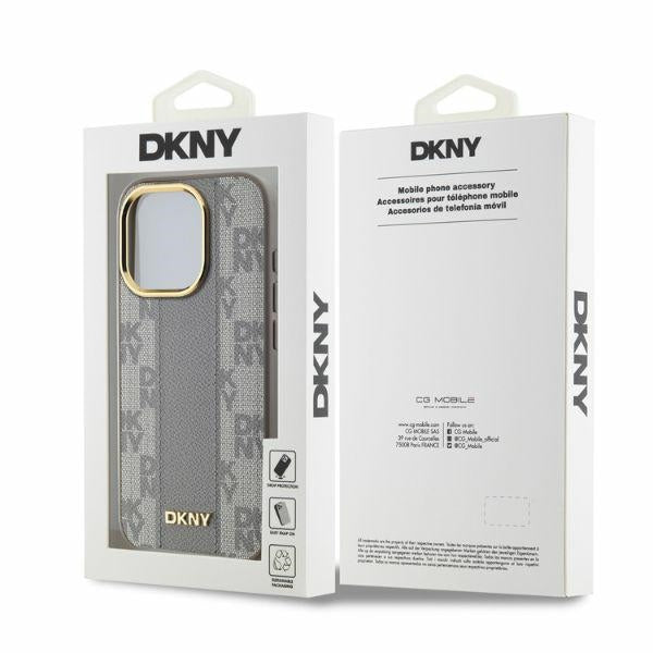 DKNY MagSafe dėklas iPhone 15 Pro – smėlio -- iPhone 15 Pro