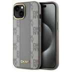 DKNY MagSafe dėklas iPhone 15 Plus – smėlio -- iPhone 15 Plus
