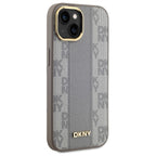 DKNY MagSafe dėklas iPhone 15 Plus – smėlio -- iPhone 15 Plus