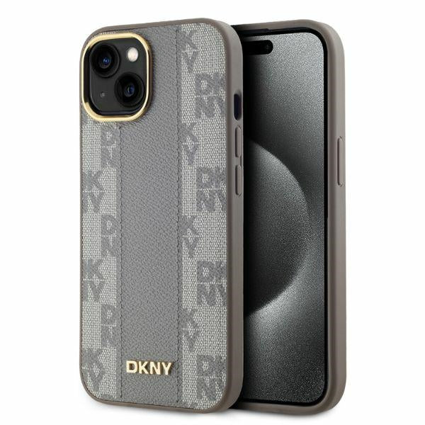 DKNY MagSafe dėklas iPhone 15 – smėlio spalvos -- iPhone 15
