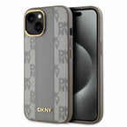 DKNY MagSafe dėklas iPhone 15 – smėlio spalvos -- iPhone 15