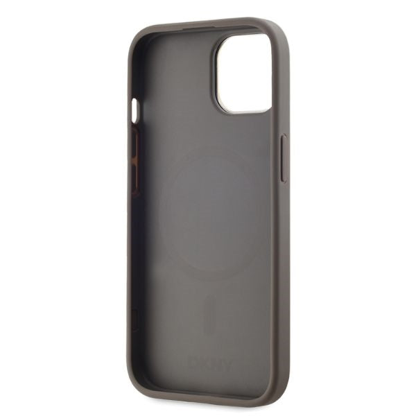 DKNY MagSafe dėklas iPhone 15 – smėlio spalvos -- iPhone 15