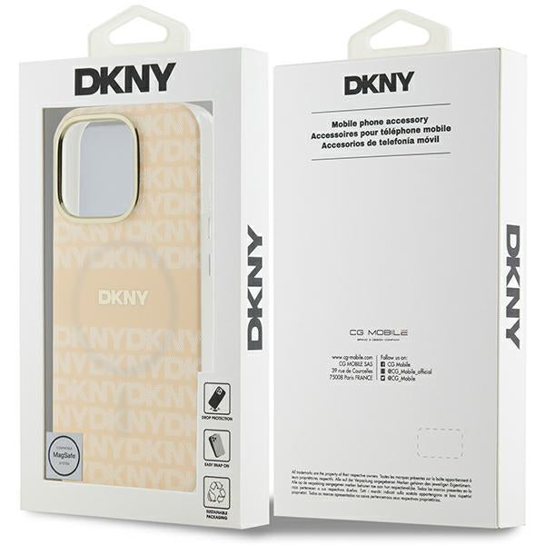DKNY MagSafe dėklas iPhone 16 Pro – rožinis
