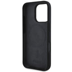 DKNY MagSafe silikoninis dėklas iPhone 16 Pro – juodas