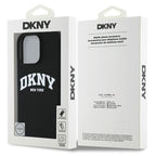 DKNY MagSafe silikoninis dėklas iPhone 16 Pro – juodas