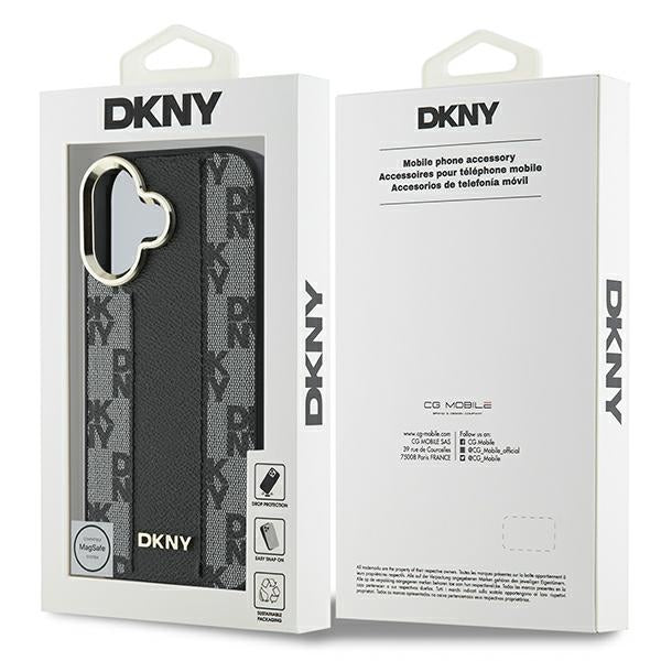 DKNY MagSafe dėklas iPhone 16 Plus – juodas