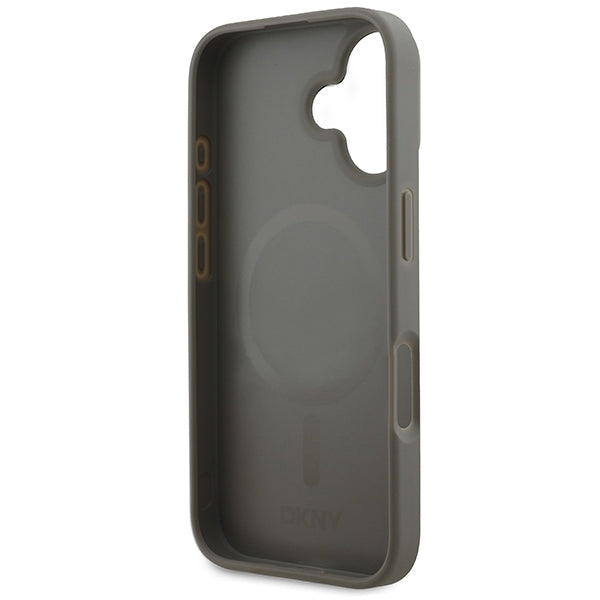 DKNY MagSafe dėklas iPhone 16 – smėlio