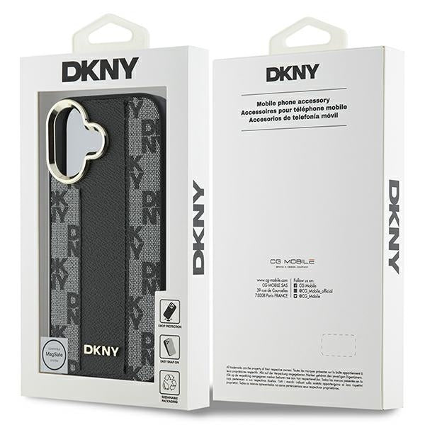 DKNY MagSafe dėklas iPhone 16 – juodas -- iPhone 16