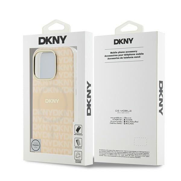 DKNY MagSafe dėklas iPhone 16 Pro Max – rožinis