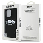 DKNY MagSafe silikoninis dėklas iPhone 16 Pro Max – juodas