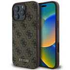 Guess 4G Classic dėklas iPhone 16 Pro Max – Rudas -- iPhone 16 Pro Max