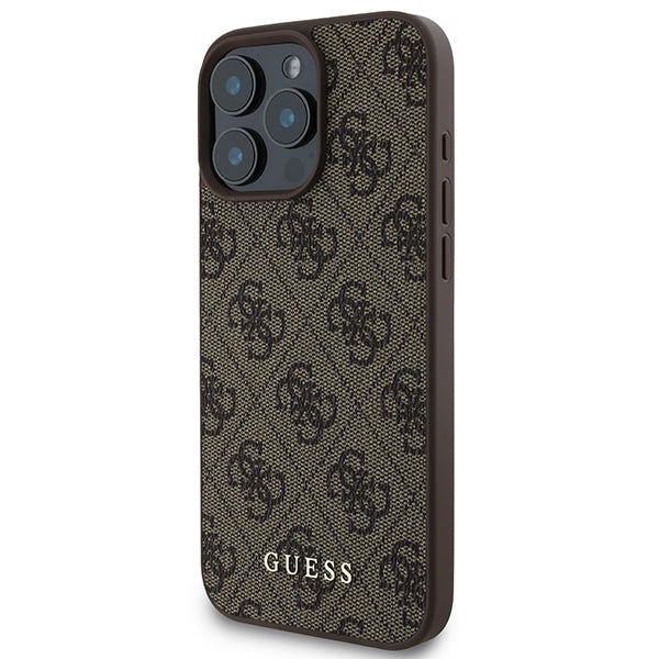 Guess 4G Classic dėklas iPhone 16 Pro Max – Rudas -- iPhone 16 Pro Max