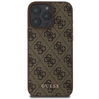Guess 4G Classic dėklas iPhone 16 Pro Max – Rudas -- iPhone 16 Pro Max