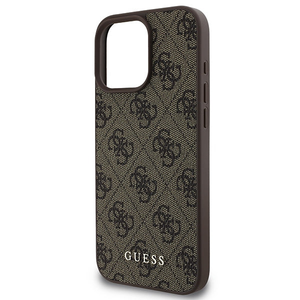 Guess 4G Classic dėklas iPhone 16 Pro Max – Rudas -- iPhone 16 Pro Max