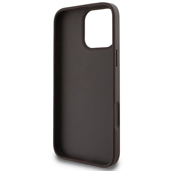 Guess 4G Classic dėklas iPhone 16 Pro Max – Rudas -- iPhone 16 Pro Max