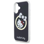 Hello Kitty MagSafe dėklas iPhone 16 – juodas