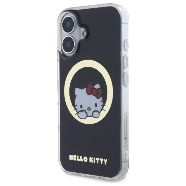 Hello Kitty MagSafe dėklas iPhone 16 – juodas