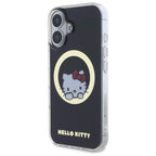 Hello Kitty MagSafe dėklas iPhone 16 – juodas