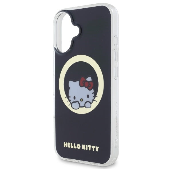 Hello Kitty MagSafe dėklas iPhone 16 – juodas