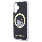 Hello Kitty MagSafe dėklas iPhone 16 – juodas
