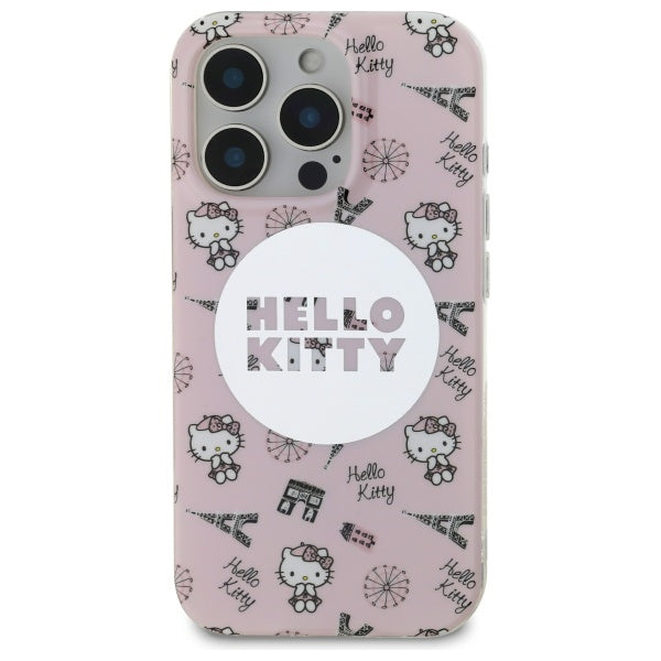 Hello Kitty MagSafe dėklas iPhone 16 Pro Max – rožinis