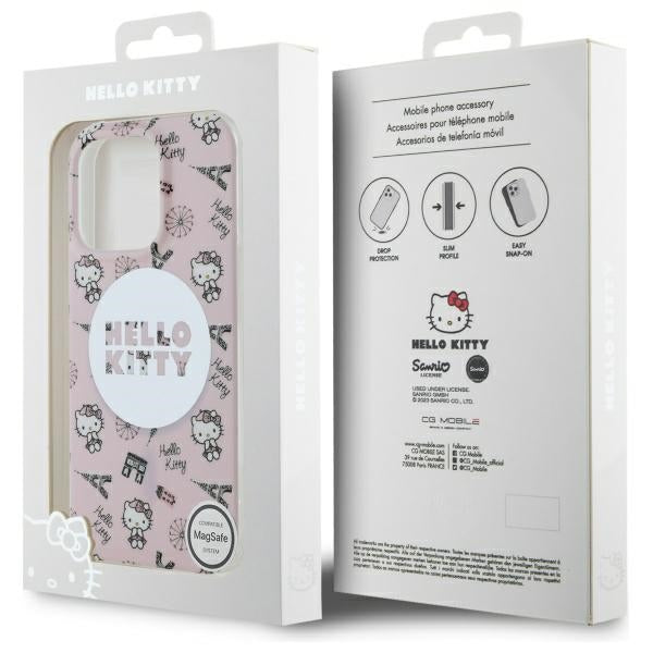 Hello Kitty MagSafe dėklas iPhone 16 Pro Max – rožinis