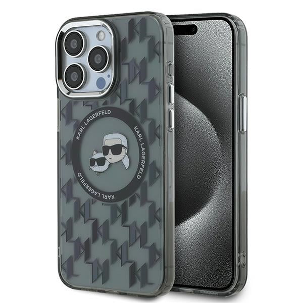 Karl Lagerfeld MagSafe dėklas iPhone 15 Pro – juodas -- iPhone 15 Pro