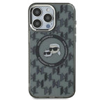 Karl Lagerfeld MagSafe dėklas iPhone 15 Pro – juodas -- iPhone 15 Pro