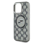 Karl Lagerfeld MagSafe dėklas iPhone 15 Pro – juodas -- iPhone 15 Pro