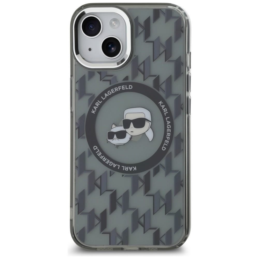 Karl Lagerfeld MagSafe dėklas iPhone 15 Plus – juodas -- iPhone 15 Plus
