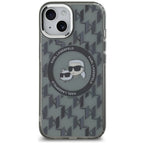Karl Lagerfeld MagSafe dėklas iPhone 15 Plus – juodas -- iPhone 15 Plus