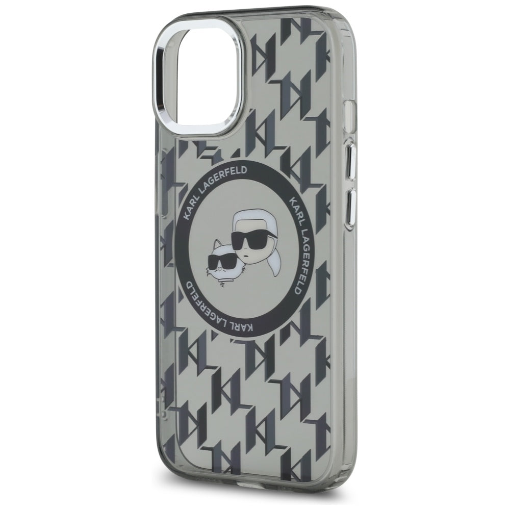 Karl Lagerfeld MagSafe dėklas iPhone 15 Plus – juodas -- iPhone 15 Plus