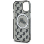 Karl Lagerfeld MagSafe dėklas iPhone 15 Plus – juodas -- iPhone 15 Plus