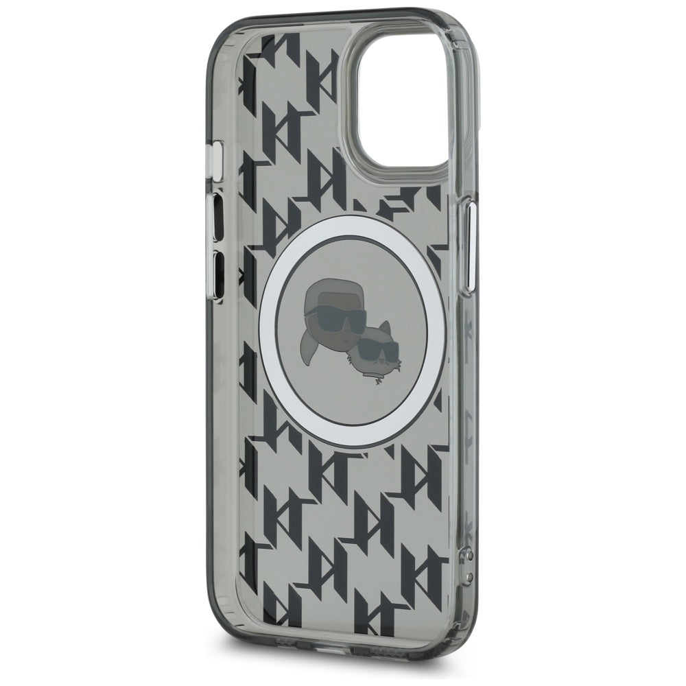 Karl Lagerfeld MagSafe dėklas iPhone 15 Plus – juodas -- iPhone 15 Plus