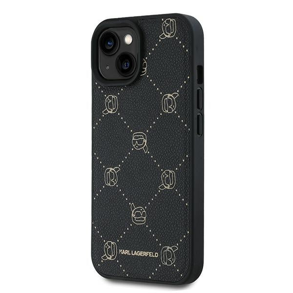 Karl Lagerfeld MagSafe dėklas iPhone 15 Plus – juodas