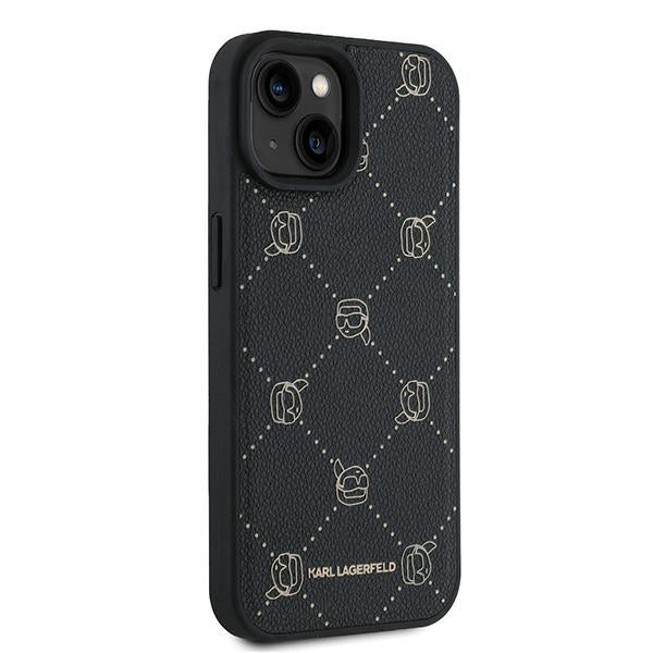 Karl Lagerfeld MagSafe dėklas iPhone 15 Plus – juodas
