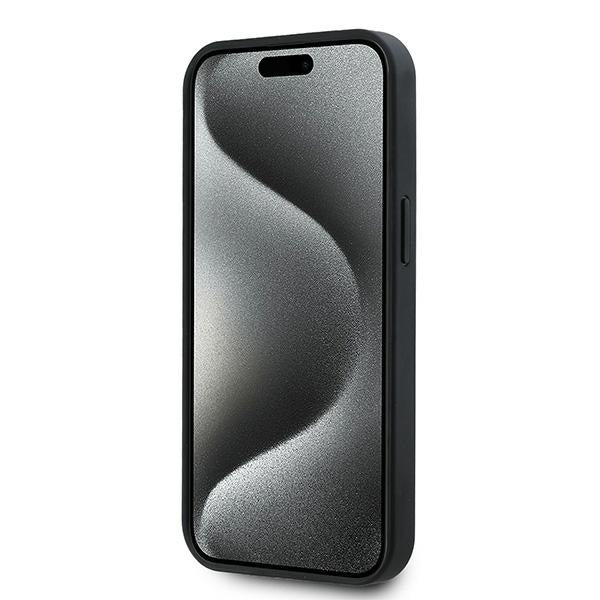Karl Lagerfeld MagSafe dėklas iPhone 15 Plus – juodas