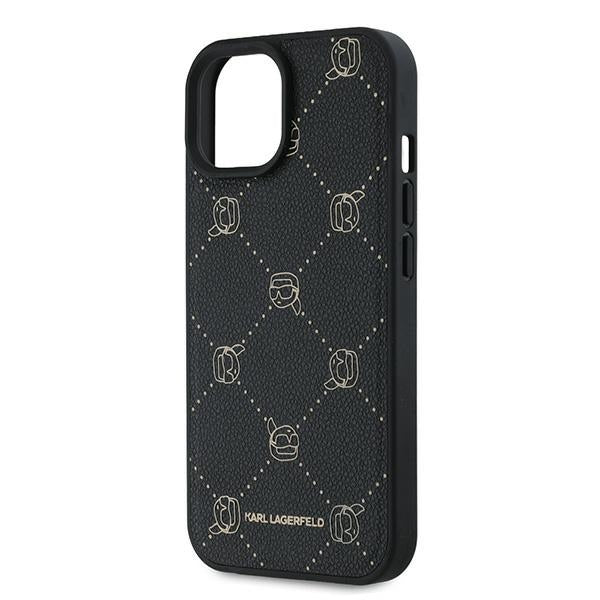 Karl Lagerfeld MagSafe dėklas iPhone 15 Plus – juodas