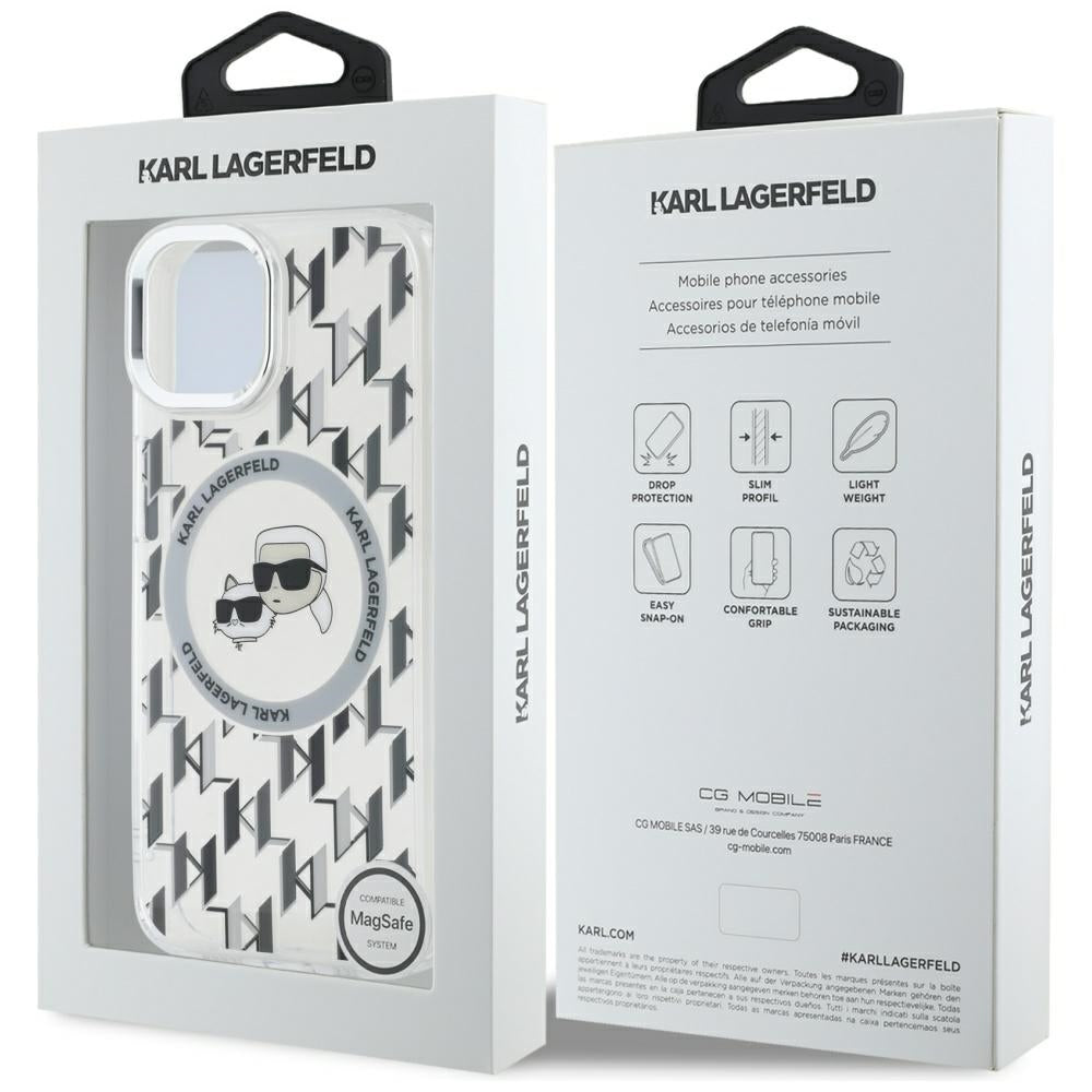 Karl Lagerfeld MagSafe dėklas iPhone 15 – skaidrus -- iPhone 15