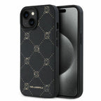 Karl Lagerfeld MagSafe dėklas iPhone 15 – juodas